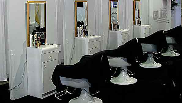 salon chairs and hair styling stations offered by Vitality Furniture