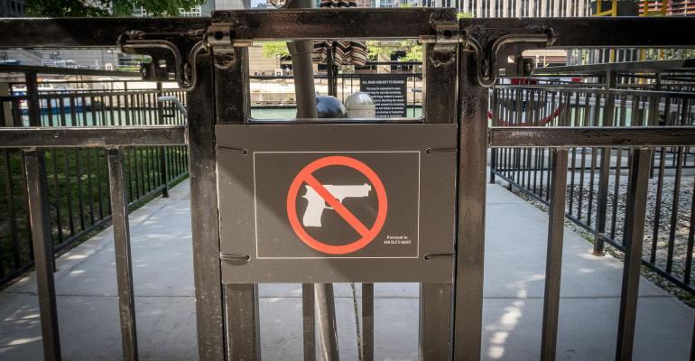 Ban guns in park
