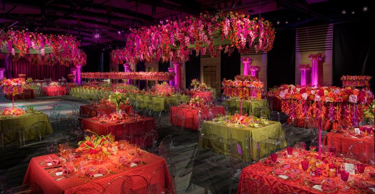 Colorful wedding floral