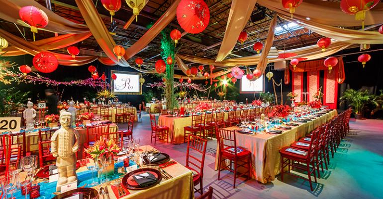 Road to China Gala: Mosaic Catering + Events Turns a Warehouse into a Wonderland
