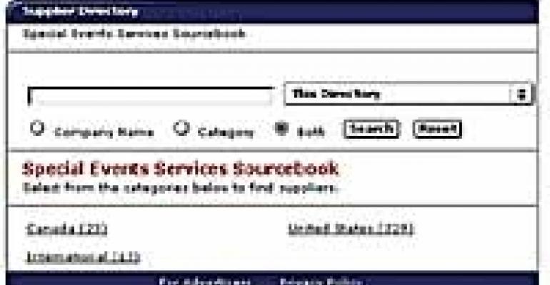 Special Events introduces online Services Sourcebook