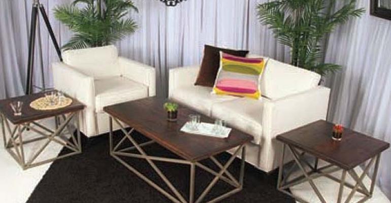A1&#039;s New X-Line Furniture, Colonnade Decorating Tips, Colorful Raj Tents