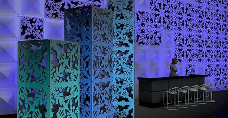 New Atomic Modular Panels, Designer8 Pillow Collection, Rose Brand Event Carpets