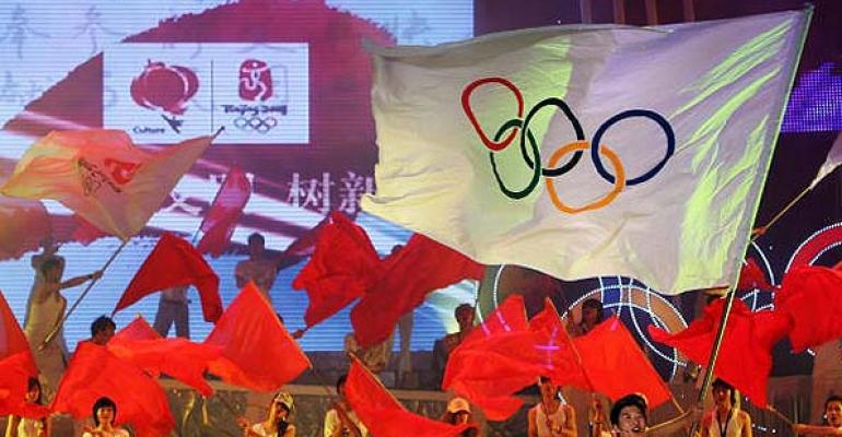 A moment from the closing ceremonies at the 2008 Olympic Games in Beijing