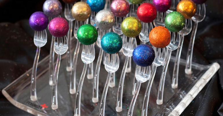 Bedazzle My Bonbons display tray with forks