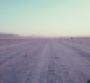 Road to Burning Man in the desert