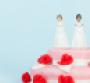 Two Brides Wedding Cake