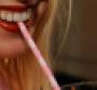 pink ribbon cancer awareness straws