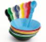 Colorful compostable service ware from SelfEco