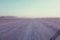 Road to Burning Man in the desert
