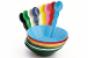 Colorful compostable service ware from SelfEco